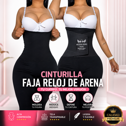 Faja Moldeadora Reloj de Arena para Mujer | Alta Compresión, Cintura de Avispa y Soporte Lumbar